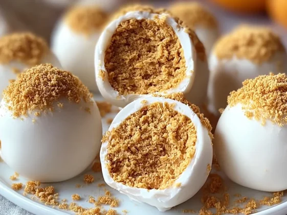 No Bake Pumpkin Cheesecake Balls - Easy Fall Treat Recipe