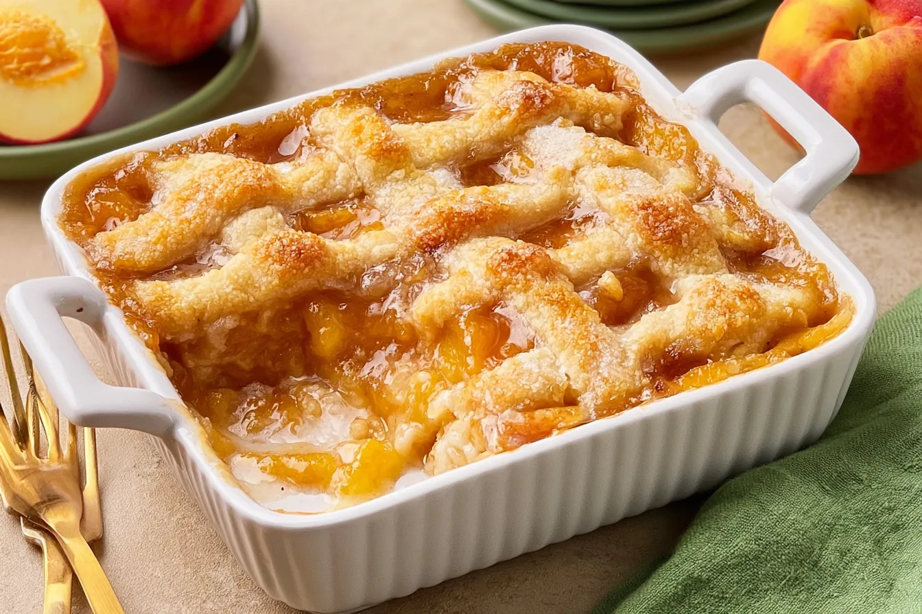 Old Fashioned Peach Cobbler: A Sweet Slice of Nostalgia 3 Old Fashioned Peach Cobbler Freshly Baked