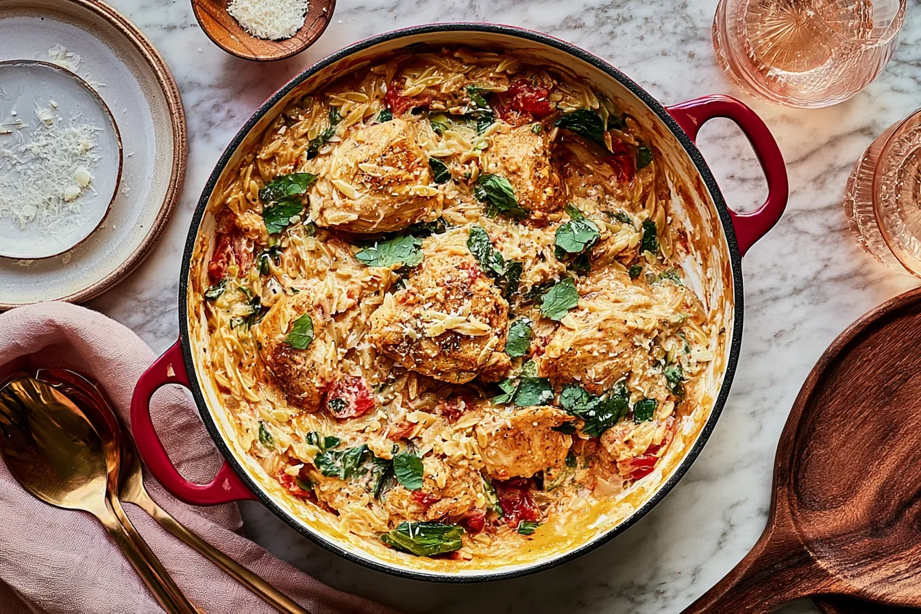 One-Pan “Marry Me” Chicken Orzo: A Dish to Fall in Love With 4 One-Pan “Marry Me” Chicken Orzo