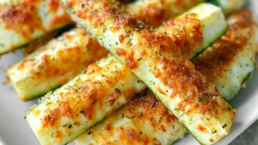 Crispy Parmesan Crusted Zucchini - Delicious and Easy Recipe