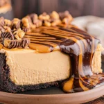 Decadent Peanut Butter Cheesecake Slice