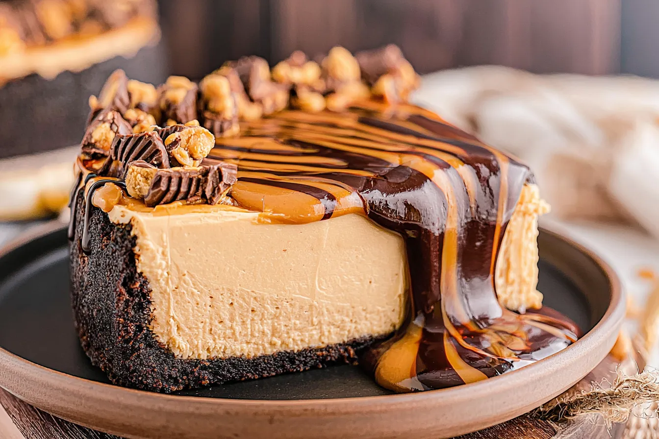Peanut Butter Cheesecake: A Sweet Delight Awaits You 3 Decadent Peanut Butter Cheesecake Slice