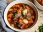 Delicious Pot Roast Soup in a Bowl