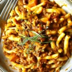 Delicious Pumpkin Beef Bolognese Served in a Bowl