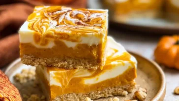 Delicious Pumpkin Cheesecake Bars Ready to Savor