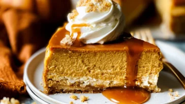 Delicious Pumpkin Cheesecake Ready to Serve