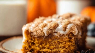 Delicious Pumpkin Coffee Cake Freshly Baked