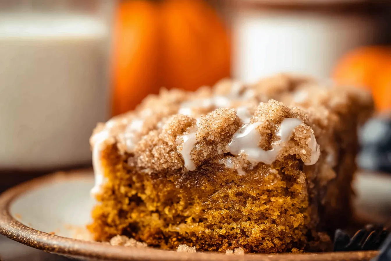 Delicious Pumpkin Coffee Cake Freshly Baked