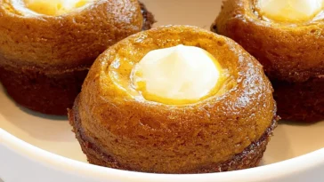 Delicious Pumpkin Cream Cheese Muffins Freshly Baked