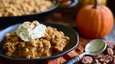 Delicious Pumpkin Crisp Freshly Baked