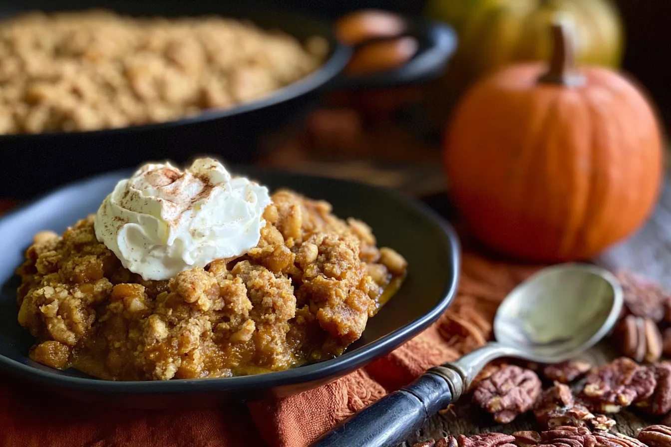 Delicious Pumpkin Crisp Freshly Baked