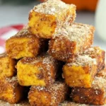 Pumpkin French Toast Sticks with Maple Syrup