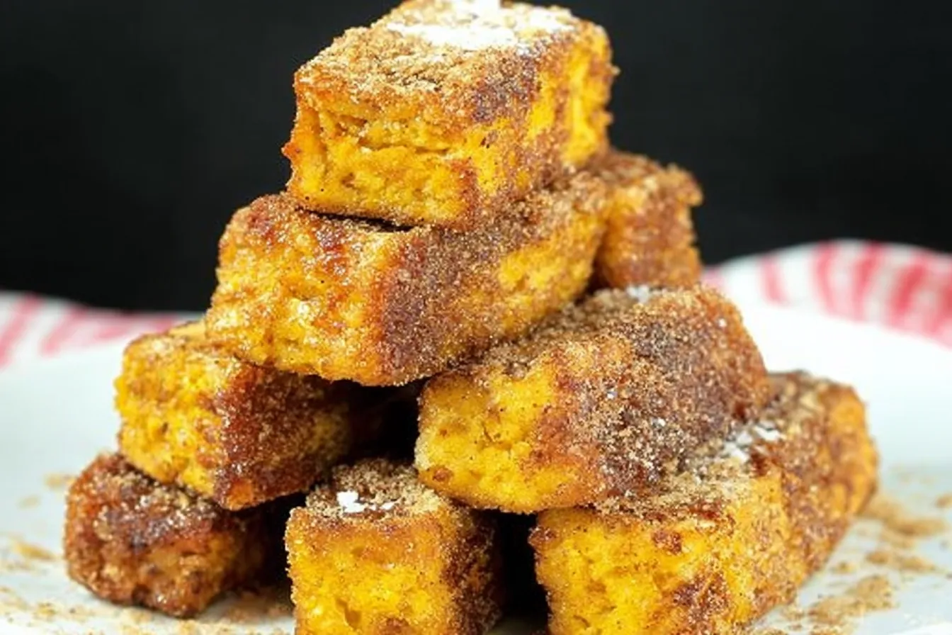Pumpkin French Toast Sticks