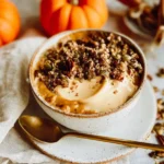 Pumpkin Pie Yogurt Bowl with Whipped Cream and Cinnamon