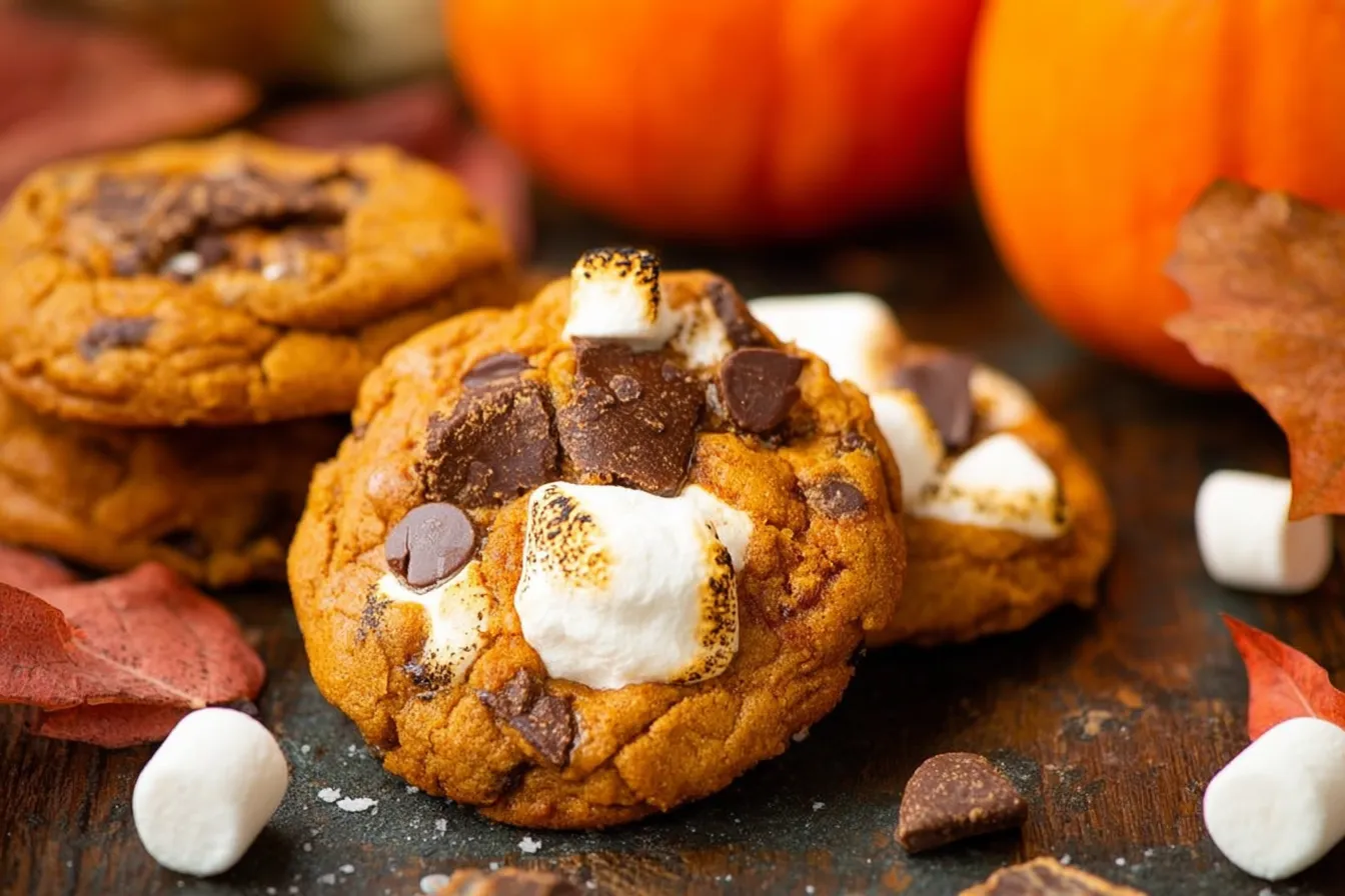 Pumpkin S’mores Cookies 
