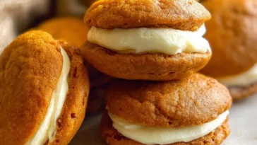 Homemade Pumpkin Whoopie Pies Fresh from the Oven