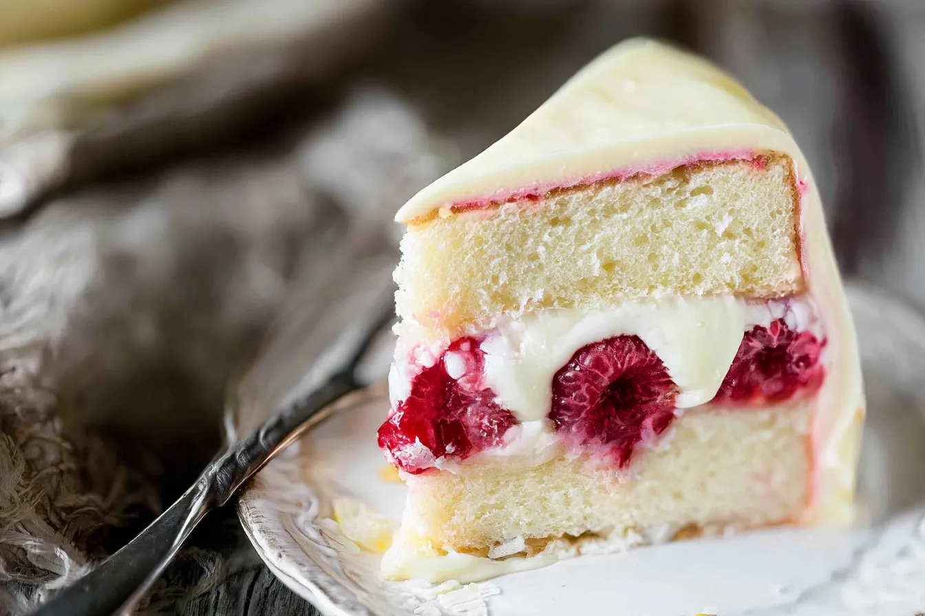 Raspberry Cake with Lemon Buttercream