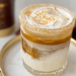 Salted Butterscotch White Russian Cocktail in a Glass