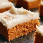 Sheet Pan Libby’s Pumpkin Bars Fresh Out of the Oven
