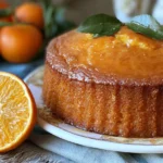 Sicilian Whole Orange Cake Presentation