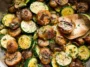 Skillet Zucchini and Mushrooms in a Pan