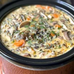 Hearty Slow Cooker Chicken and Wild Rice Soup