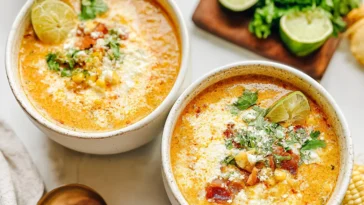 Creamy Slow Cooker Mexican Street Corn Soup