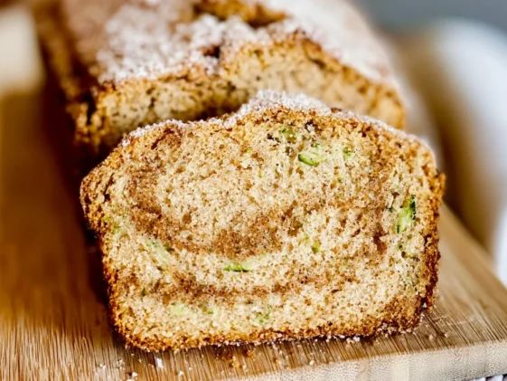 Delicious Snickerdoodle Zucchini Bread with Coconut Oil Slice