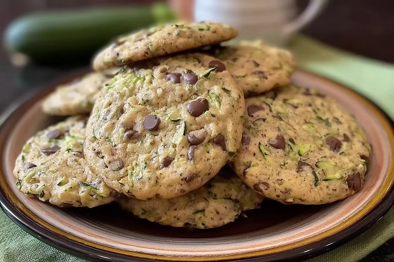 Soft Zucchini Cookies: Delightfully Soft and Irresistibly Good! 3 Soft Zucchini Cookies on a Cooling Rack