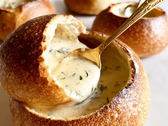 Delicious Sourdough Bread Bowls Freshly Baked