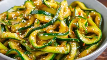 Spicy Garlic Chinese Zucchini Platter
