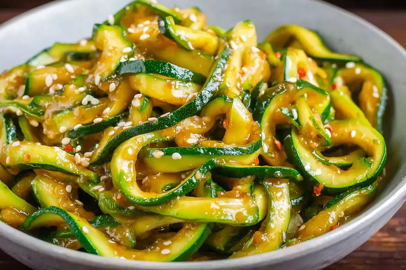 Spicy Garlic Chinese Zucchini Platter