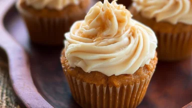 Delicious Sweet Potato Cupcakes with Cream Cheese Frosting