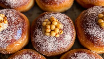 Thanksgiving Doughnuts on Festive Table