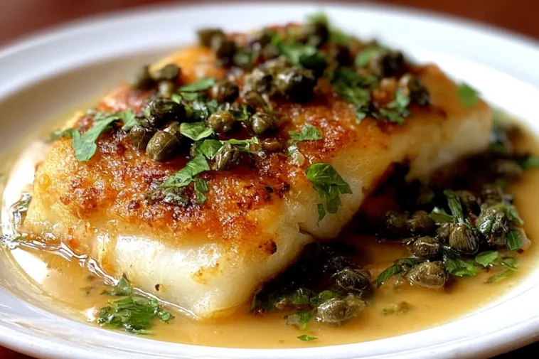 The Best Cod Piccata (Really Easy Cod Recipe!) - Delicious & Quick 3 Delicious Cod Piccata Plated