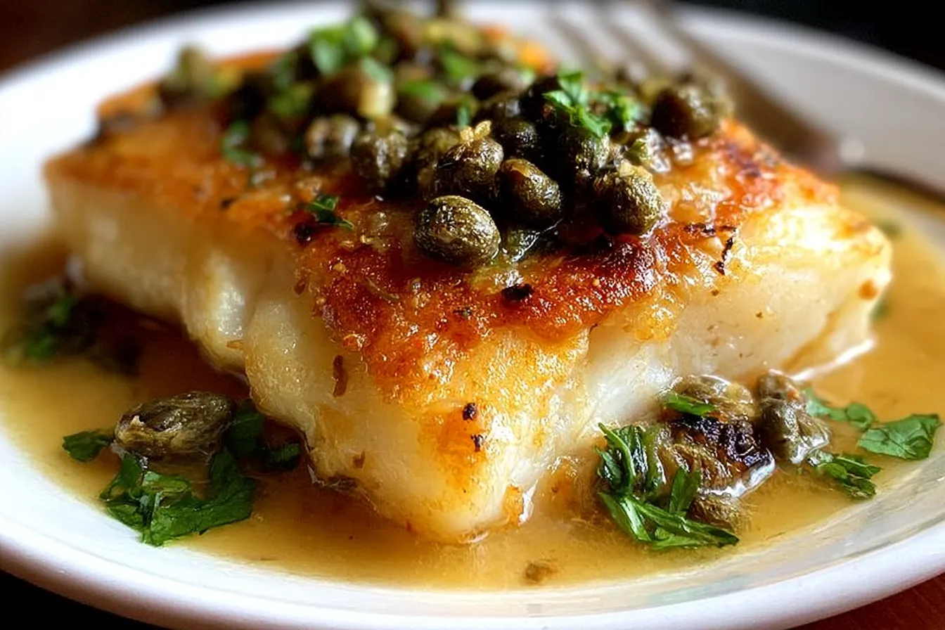 The Best Cod Piccata (Really Easy Cod Recipe!) - Delicious & Quick 4 The Best Cod Piccata (Really Easy Cod Recipe!)