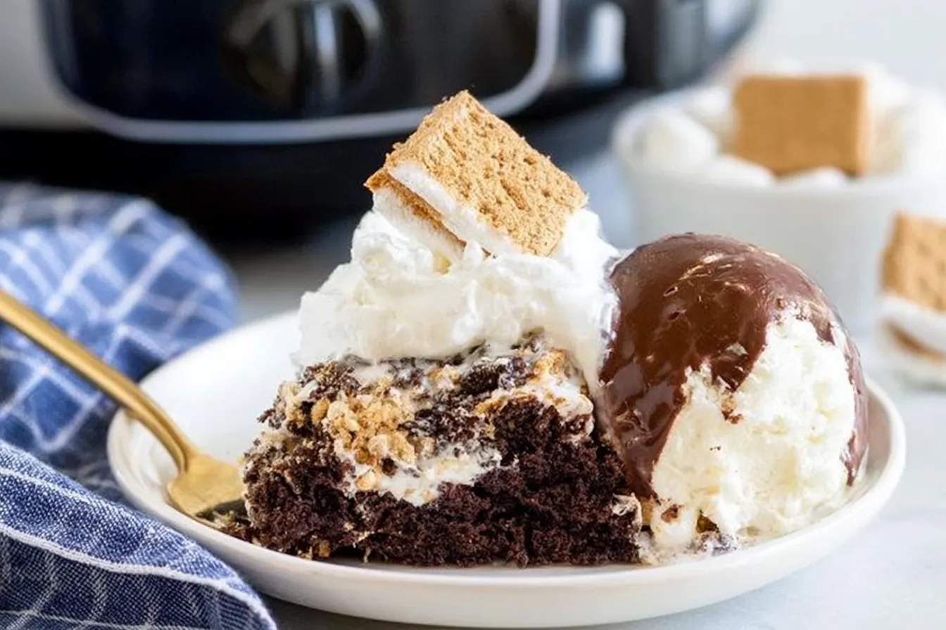 The Best Crockpot S’mores Cake Recipe: Irresistibly Delicious! 3 Indulge in The Best Crockpot S’mores Cake