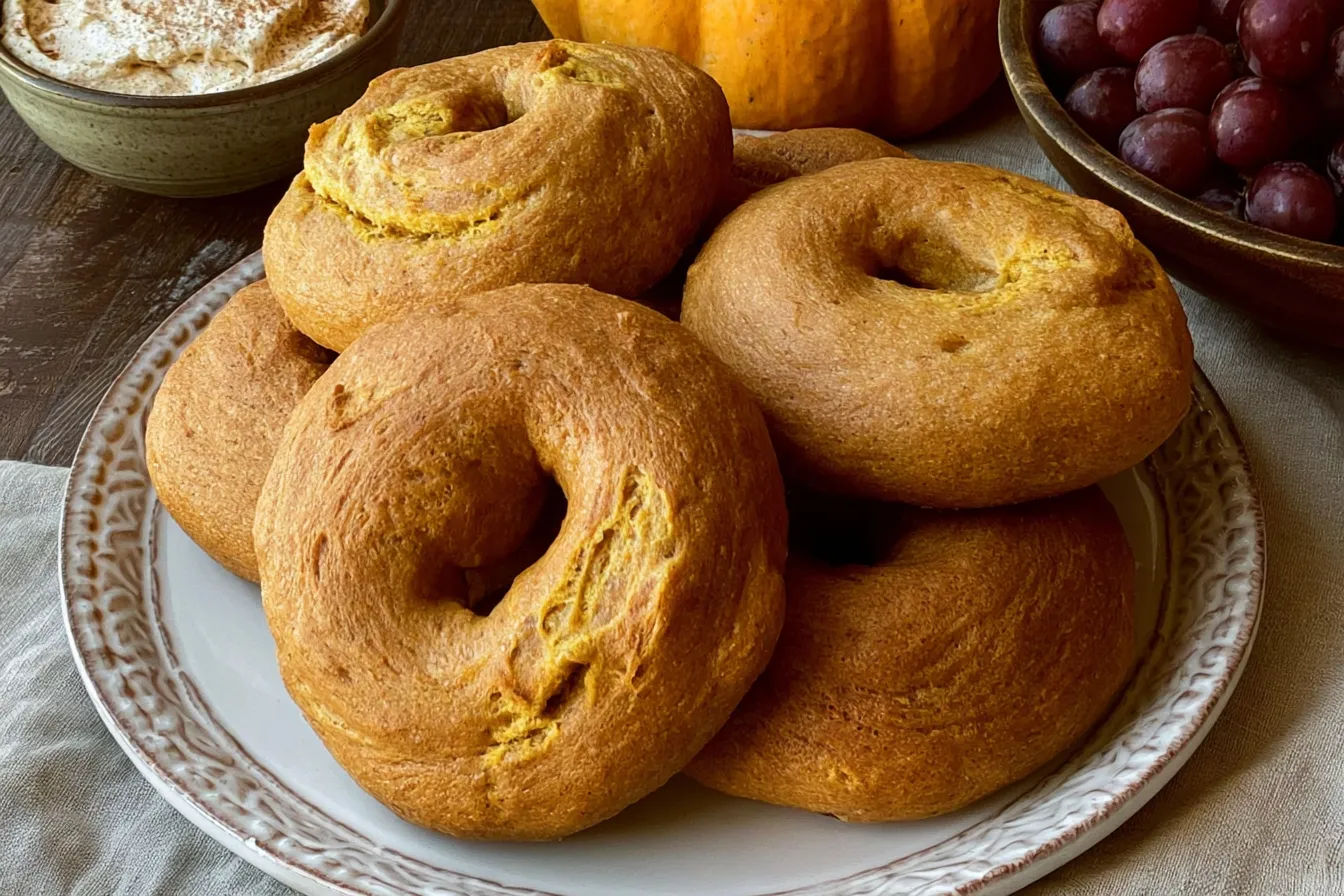 The Best Pumpkin Sourdough Bagels with Pumpkin Spice Cream Cheese 3 Pumpkin Sourdough Bagels with Pumpkin Spice Cream Cheese