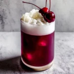 Tropical Cherry Rum Cocktail Ready to Sip