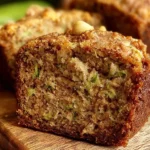 Zucchini Bread: The Best Moist Recipe You'll Ever Try 5 Freshly Baked Zucchini Bread on a Wooden Board