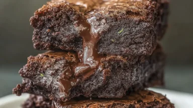 Decadent Zucchini Brownies Freshly Baked