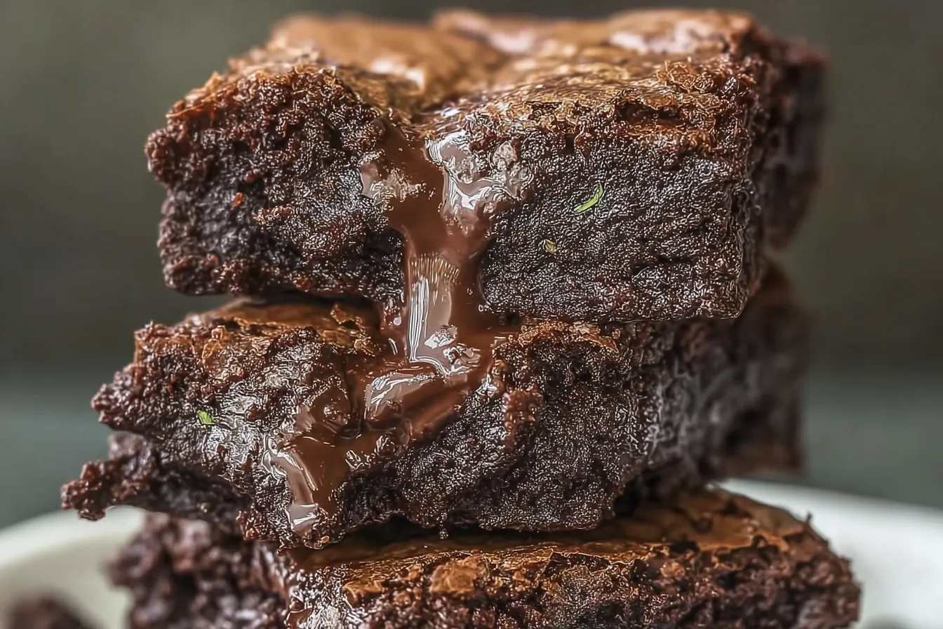 Decadent Zucchini Brownies Freshly Baked