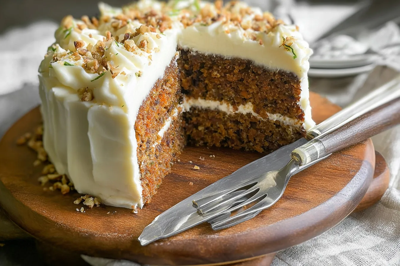 Delicious Zucchini Cake with Cream Cheese Frosting