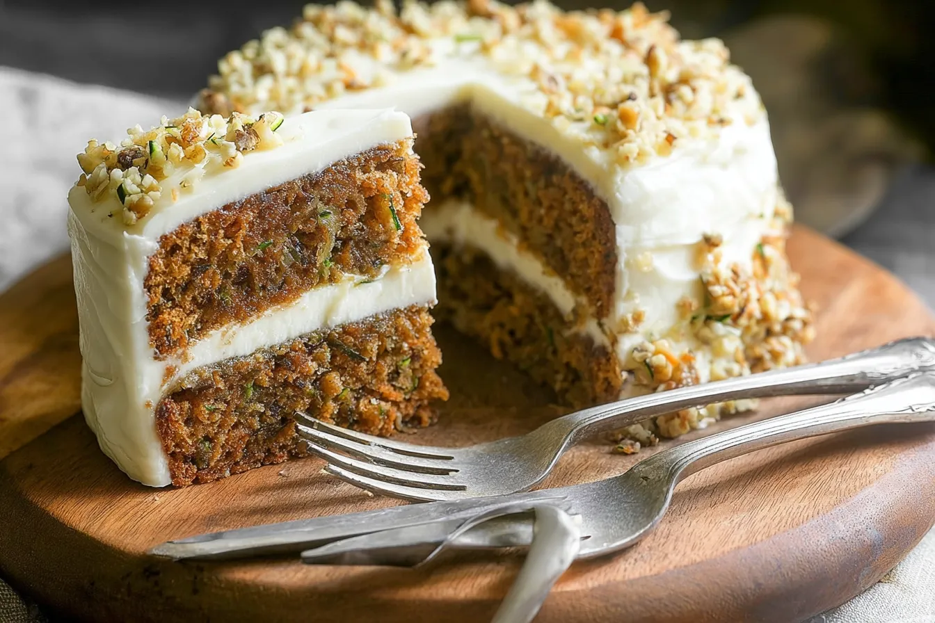 Zucchini Cake with Cream Cheese Frosting 