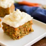 Delicious Zucchini Carrot Bars with Lemon Cream Cheese Frosting