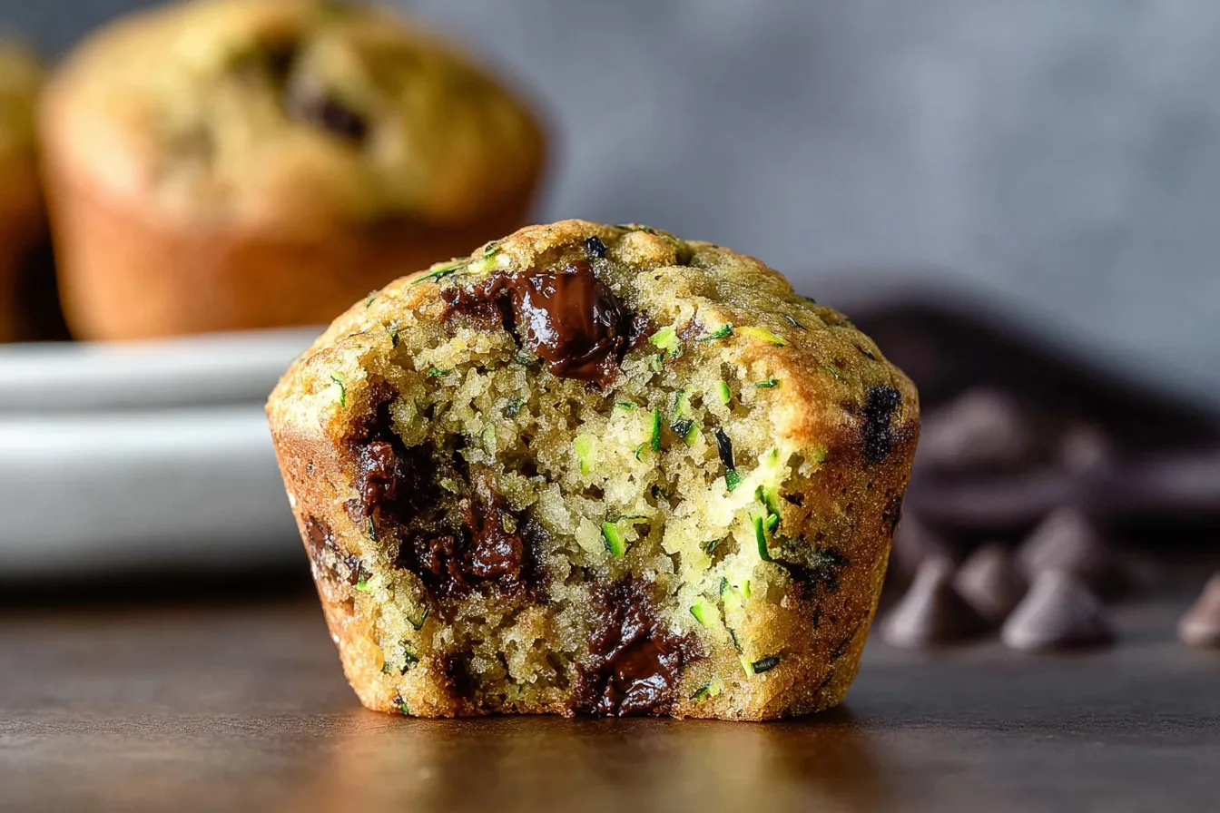 Zucchini Chocolate Chip Muffins 
