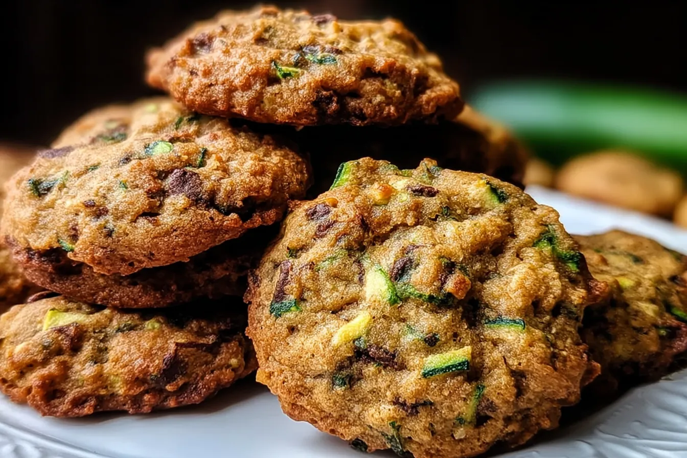 Zucchini Cookies Fresh Out of the Oven