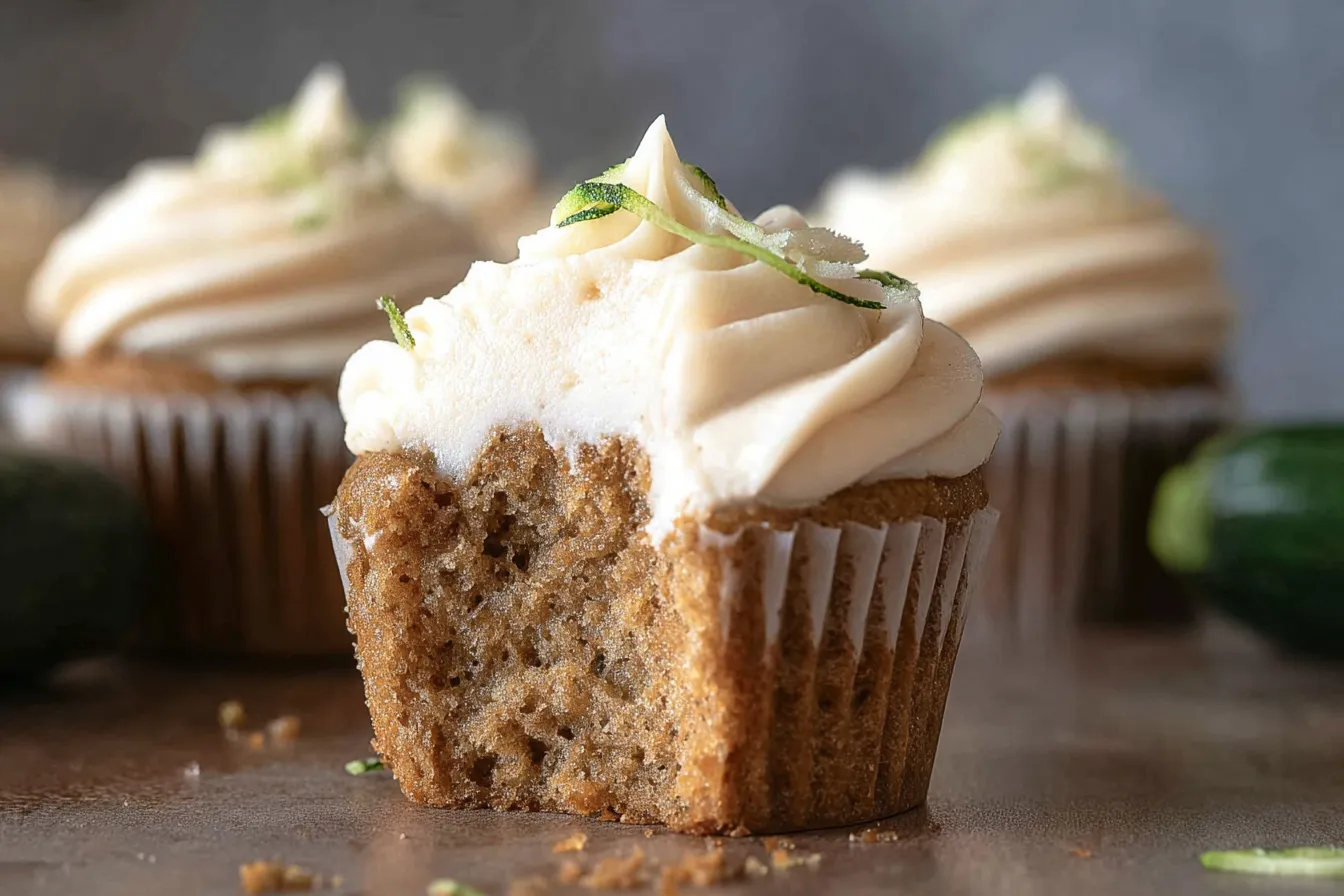 Zucchini Cupcakes with Cream Cheese Frosting 