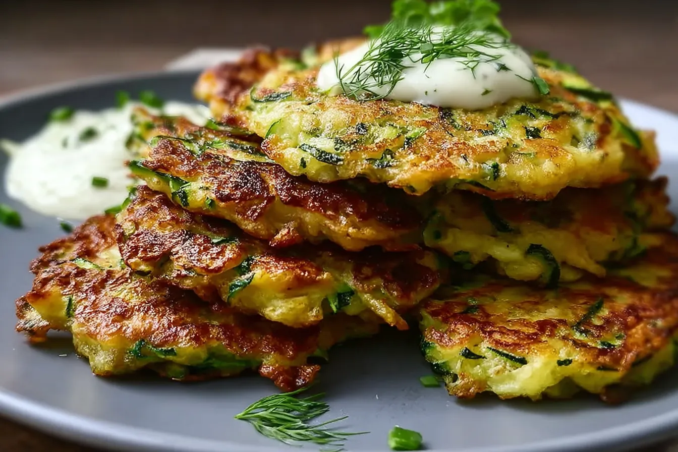Zucchini Fritters – High Protein, Low Carb & Air Fryer Magic 4 Zucchini Fritters – High Protein, Low Carb & Air Fryer