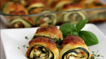 Zucchini Rollatini Ready to Serve
